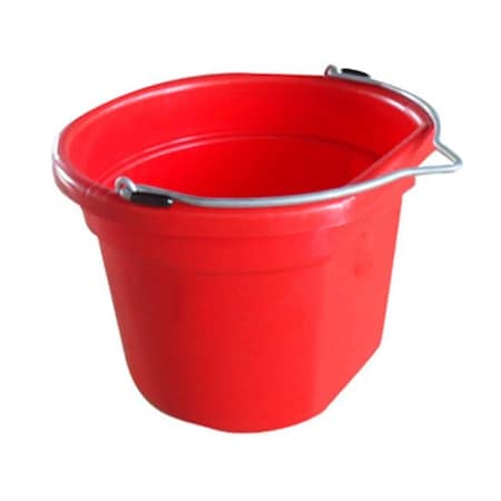 Fancy Feline MR8QP-FSB-RED 8 Quart Red Flat Bucket FA587551